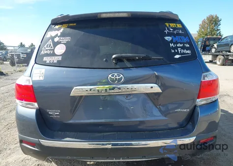 2012 Toyota Highlander Limited V6 z USA, uszkodzony, nr VIN 5TDDK3EH9CS102202